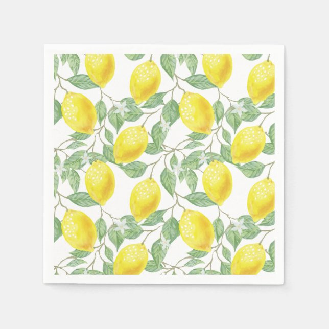 Guardanapo De Papel Papel Napkins-Lemons (Frente)