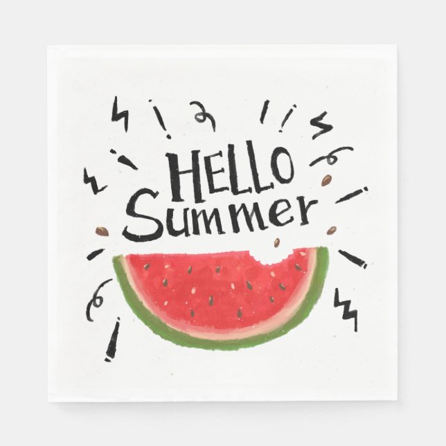 Guardanapo De Papel Papel Napkins-Melancia (Frente)