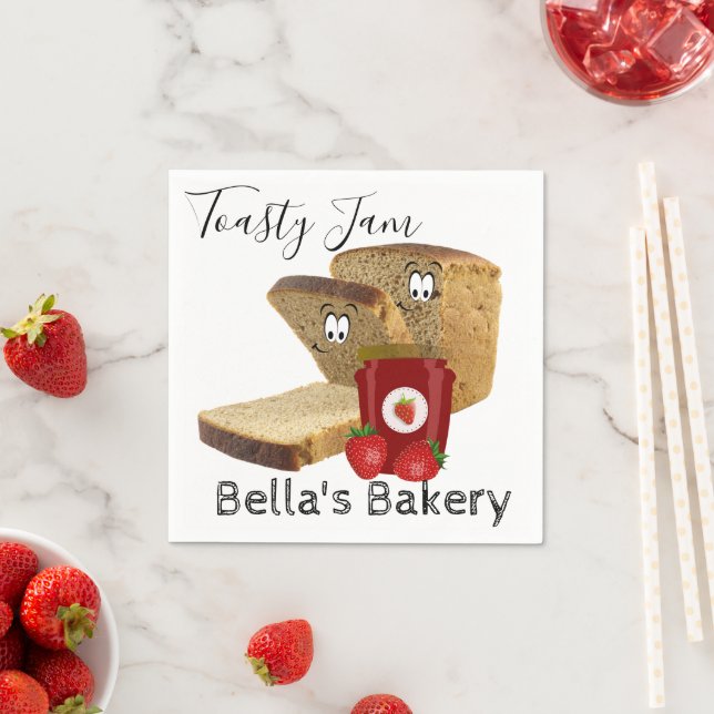 Guardanapo De Papel Papel Napkins, Pão de Sapato, Morango de Morango (Insitu)