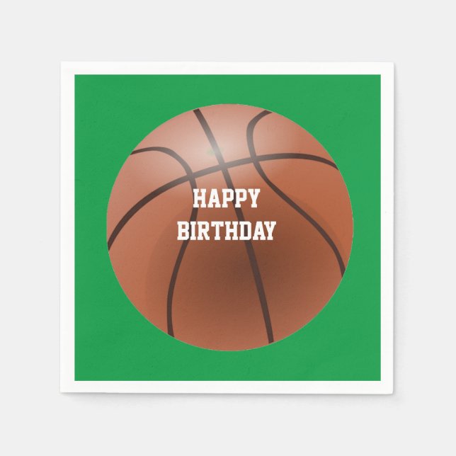 Guardanapo De Papel Papel Napkins para Partido de Basquete (Frente)