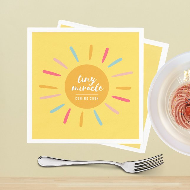 Guardanapo De Papel Papel Napkins, Pequeno Chá de fraldas milagroso Am (Criador carregado)