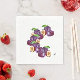 Guardanapo De Papel Papel Napkins: Plum's