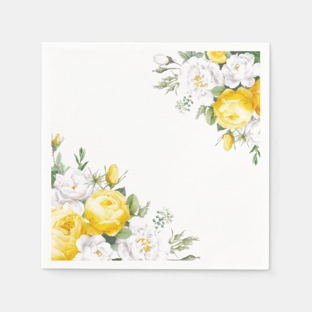 Guardanapo De Papel Papel Napkins-Rosas (Frente)