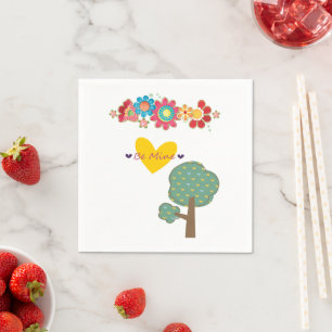 Guardanapo De Papel Papel Napkins, Seja Minha Árvore De Corações