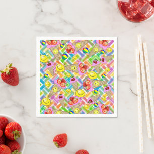 Guardanapo De Papel Papel Napkins, Sorvete de Morango Sol