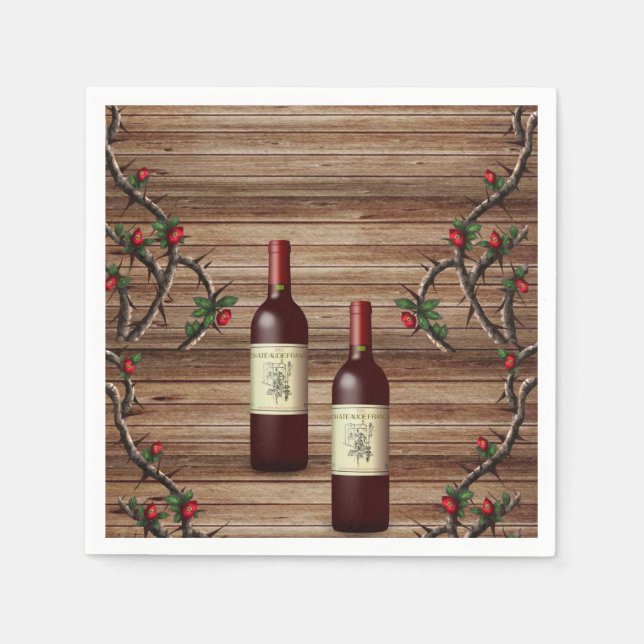 Guardanapo De Papel Papel Napkins Wine (Frente)