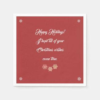 Guardanapo De Papel Papel Nápoles com Mensagem de Natal