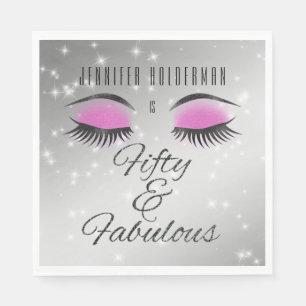 Guardanapo De Papel Papel Nápoles Fabuloso 50 Olhos-de-Vidro Pretos