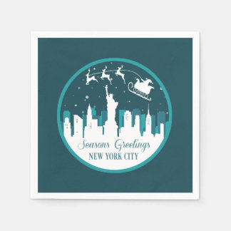 GUARDANAPO DE PAPEL PAPEL NOVA IORQUE SKYLINE DE CHRISTMAS SNOWGLOBE