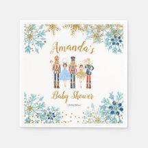 Papel Nutcracker Nutcracker Blue de inverno Napkin