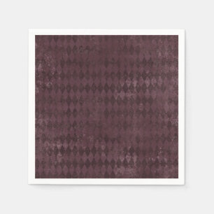 Guardanapo De Papel Papel-Padrão do Harlequin Roxo Vintage