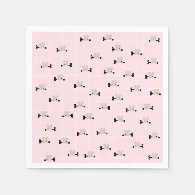 Guardanapo De Papel Papel para Brinquedos de Rato Bonito Nápoles (Frente)