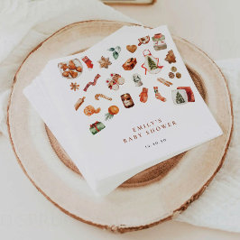 Guardanapo De Papel Papel para Chá de fraldas de Natal de inverno Napk