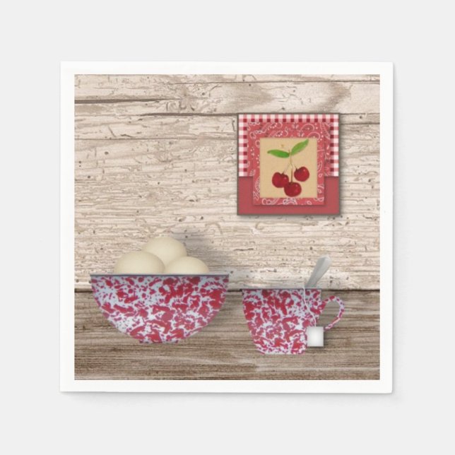 Guardanapo De Papel Papel para cozinha do país Nápoles (Frente)