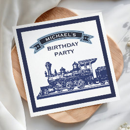 Guardanapo De Papel Papel para Festa de Aniversário Infantil Trem Vint
