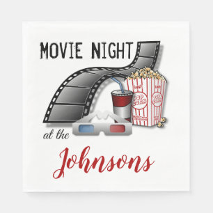 Guardanapo De Papel Papel Personalizado de Napkins para Noite de Filme
