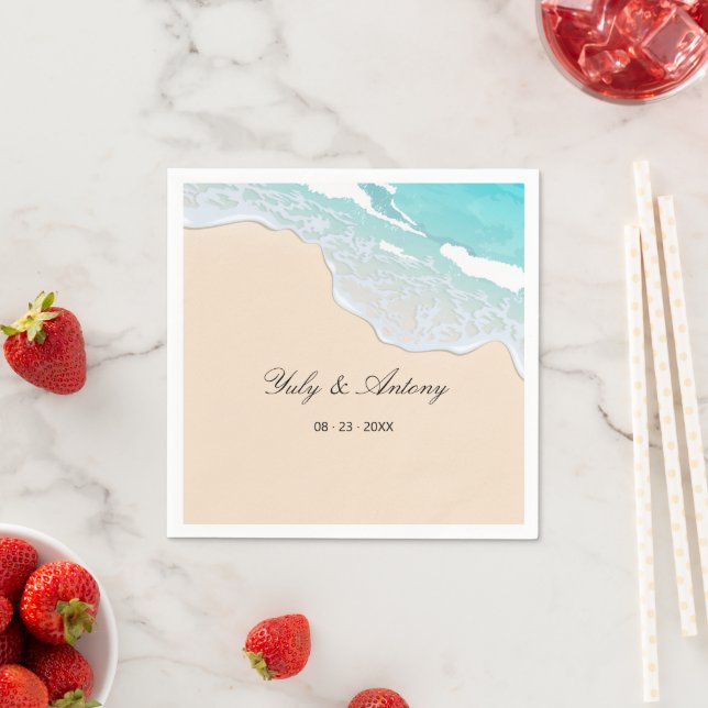 Guardanapo De Papel Papel Personalizado de Verão para Bar de Costa com (Insitu)