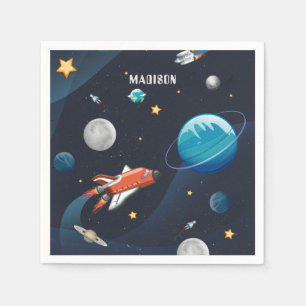 Guardanapo De Papel Papel Personalizado do Viagem de Shuttle do Espaço