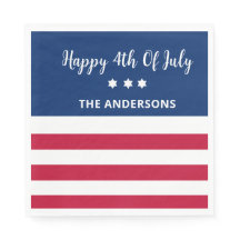 Papel Personalizado Napkins Em 4 De Julho