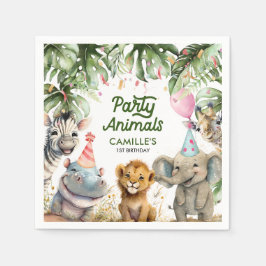 Guardanapo De Papel Papel Personalizado Safari de Animais de Partida