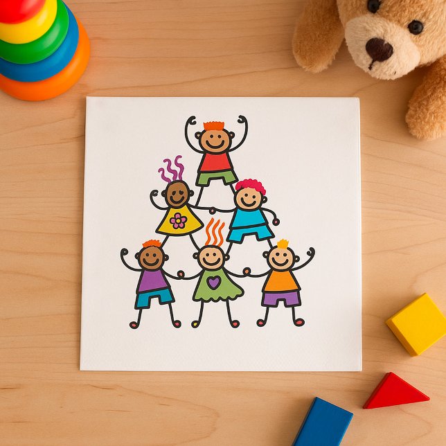 Guardanapo De Papel Papel Pirâmide Infantil Napkins (Criador carregado)