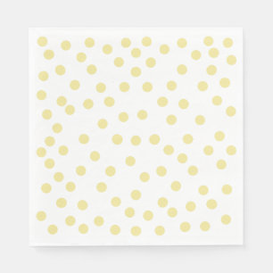 Guardanapo De Papel Papel Polkadot Amarelo Nápoles