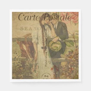 Guardanapo De Papel Papel postal francês Napkin