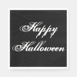 Guardanapo De Papel Papel Preto Feliz de Halloween Napkin