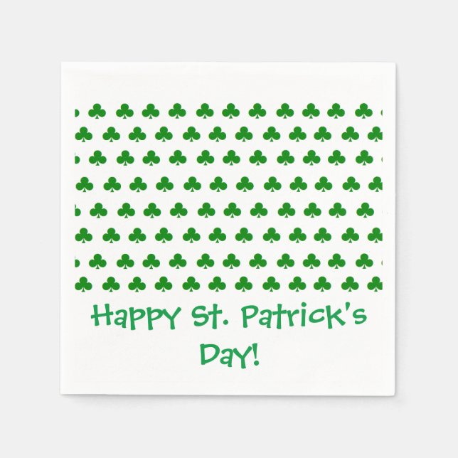Guardanapo De Papel Papel "Shamrocks" Napkins (Frente)