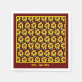 Guardanapo De Papel Papel Sunflower Napkins