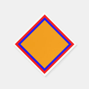 Guardanapo De Papel Papel Vermelho Azul e Laranja Nápoles