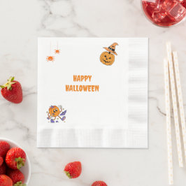 Guardanapo De Papel Papelão de Abóbora do Partido Halloween Napkin