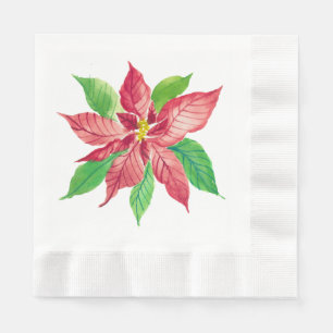 Guardanapo De Papel Papelão de Natal de Poinsettia