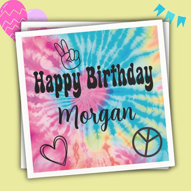 Guardanapo De Papel Papelão de Tie Dye (Criador carregado)