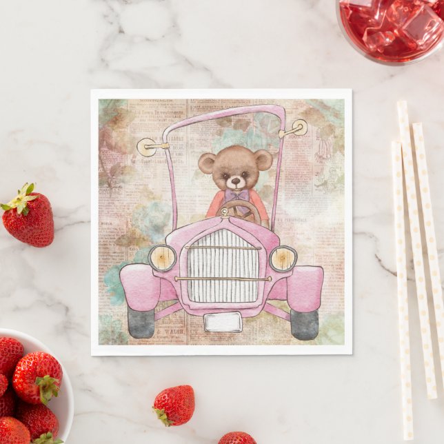 Guardanapo De Papel Papelão de Urso de Teddy (Insitu)