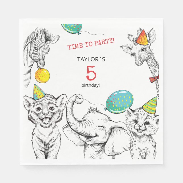 Guardanapo De Papel Papelão do 5 Anniversário - Nápoles (Frente)