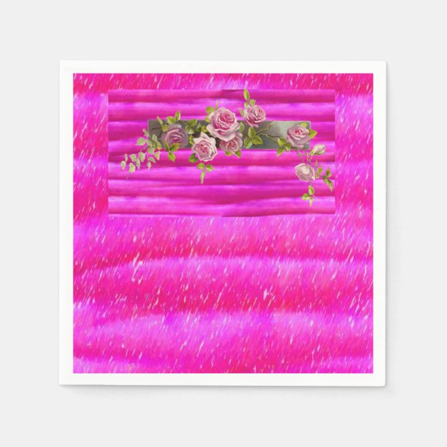 Guardanapo De Papel Paper Napkins Floral (Frente)