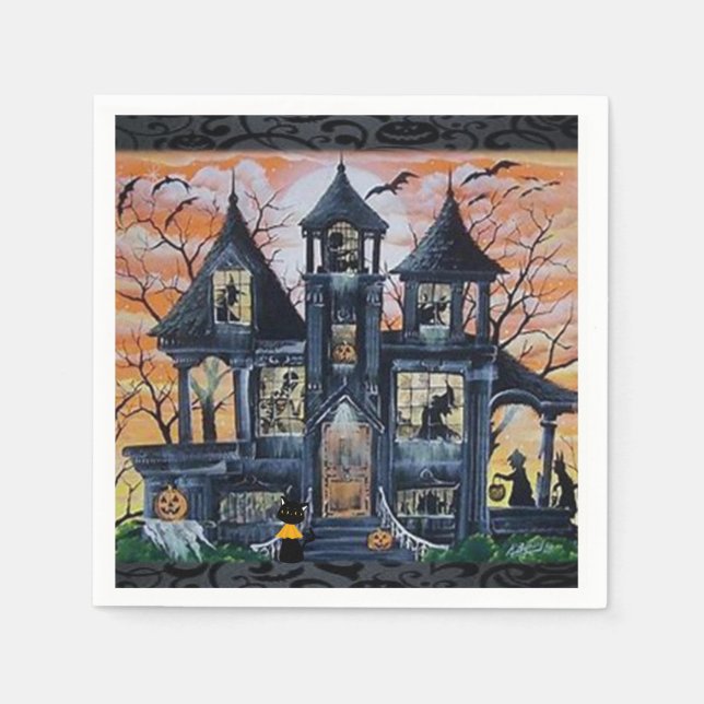 Guardanapo De Papel Paper Napkins Halloween (Frente)