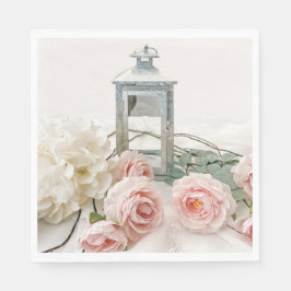 Guardanapo De Papel Paper Napkins: Lovely Pink Peonies and Roses Napki