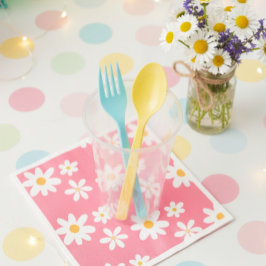 Guardanapo De Papel Paper napkins with daisies, Napkins with floral 