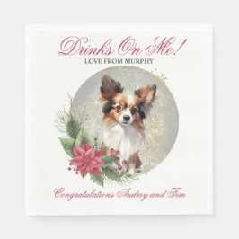 Guardanapo De Papel Papillon Dog Wedding Napkins Com Cães Foto