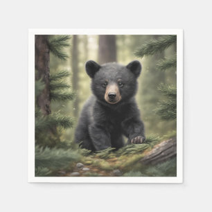 Guardanapo De Papel Papo de Urso Negro de North Woods