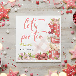 Guardanapo De Papel par-chá de vamos, aniversário da floração de chá