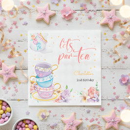 Guardanapo De Papel par-chá de vamos, aniversário de chá