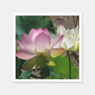 Guardanapo De Papel Par de Flores de Lotus I