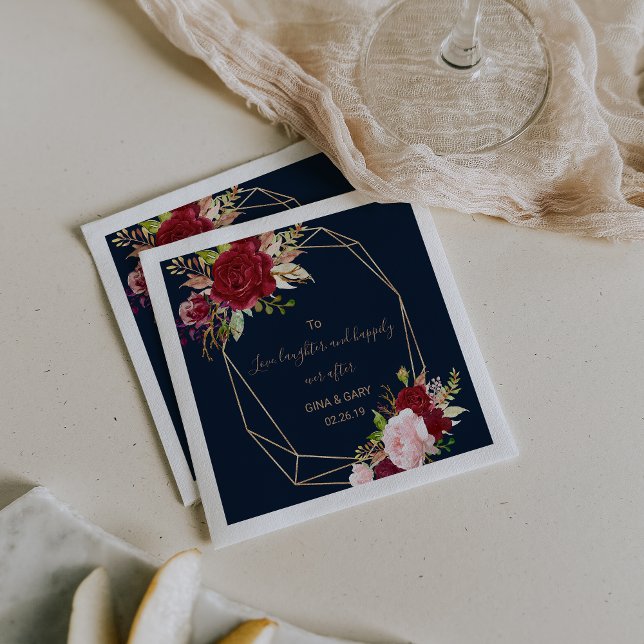 Guardanapo De Papel Para amar, rir e feliz para sempre (Criador carregado)