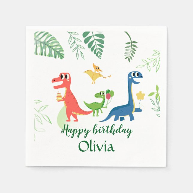 Guardanapo de papel para aniversário (Frente)