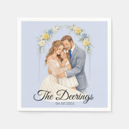 Guardanapo de papel para casamento