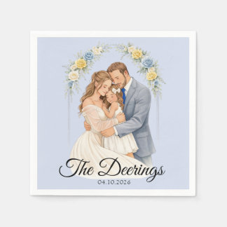 Guardanapo de papel para casamento