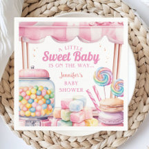 Guardanapo de papel para chá de bebê Candyland